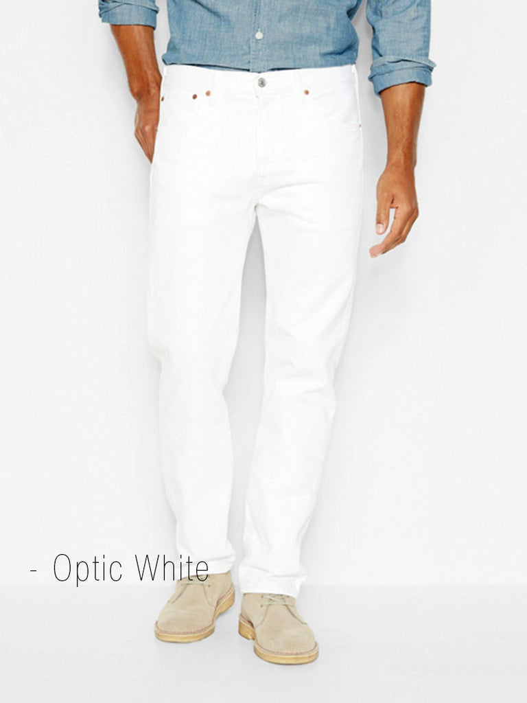 501 levi's white jeans