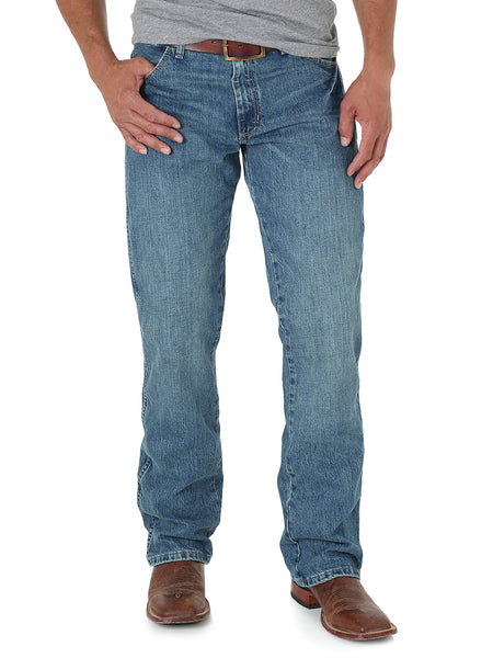 Wrangler 77MWZWO Mens Retro Jeans Slim Boot Worn – . Western® Wear