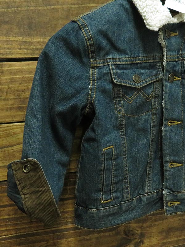 kids sherpa denim jacket