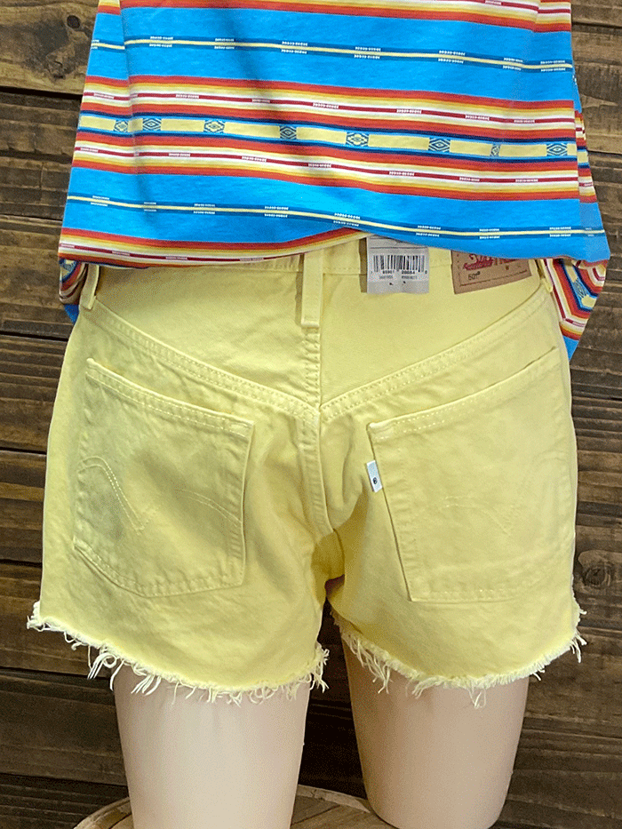 Levi's 563270253 Womens 501 Original Shorts Washed Pineapple – .  Western® Wear