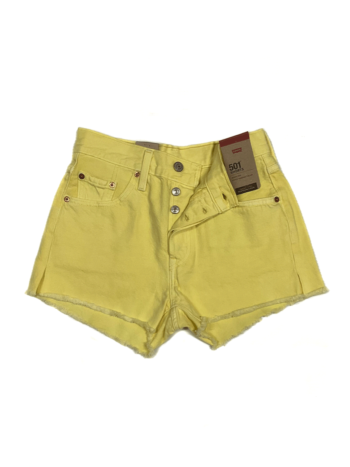Levi's 563270328 Womens 501 Original Shorts Light Yellow – . Western®  Wear