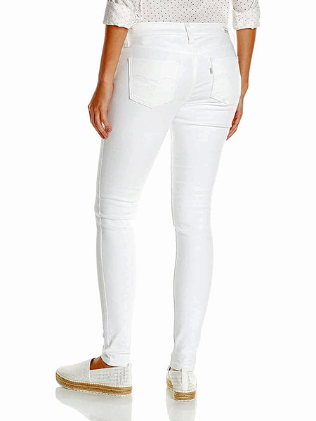 Levi's 119970252 Womens 535 Mid-Rise Super Skinny Jeans White (D) – .  Western® Wear