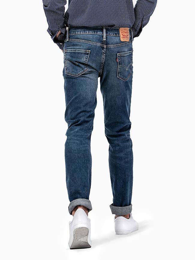 Levi's 045111163 Mens Slim Fit Stretch Jeans Throttle Blue – J.C. Western®