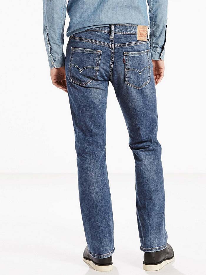 levi 527 indie blue low rise boot cut strauss mens jeans 05527