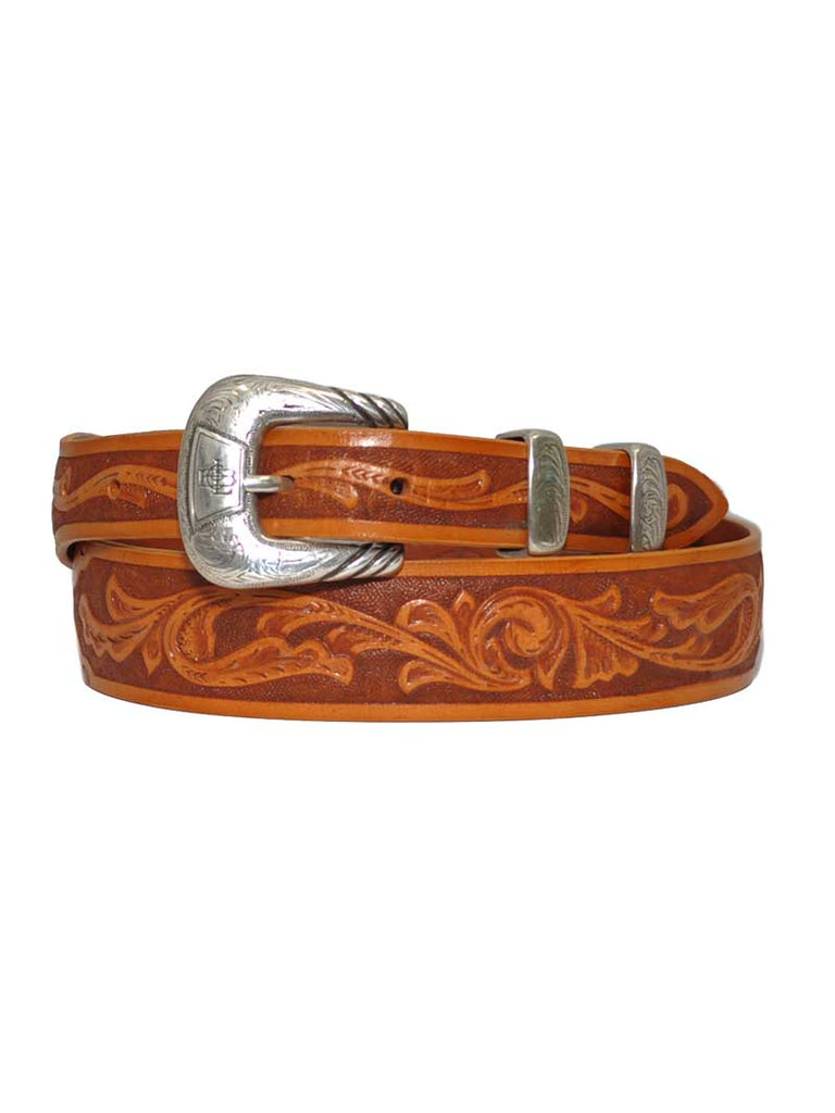Lucchese W5672 Classics USA Made Floral Tooled Western Belts Tan – J.C ...