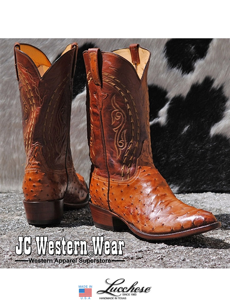 lucchese barnwood ostrich