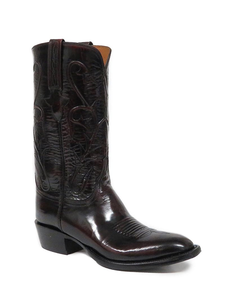 lucchese black cherry boots
