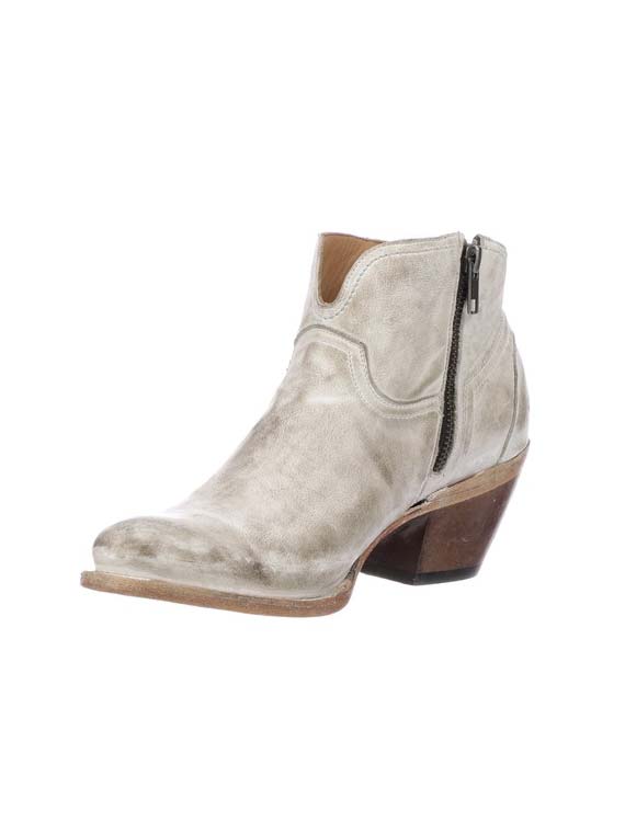 Lucchese Womens Ericka White Distressed 