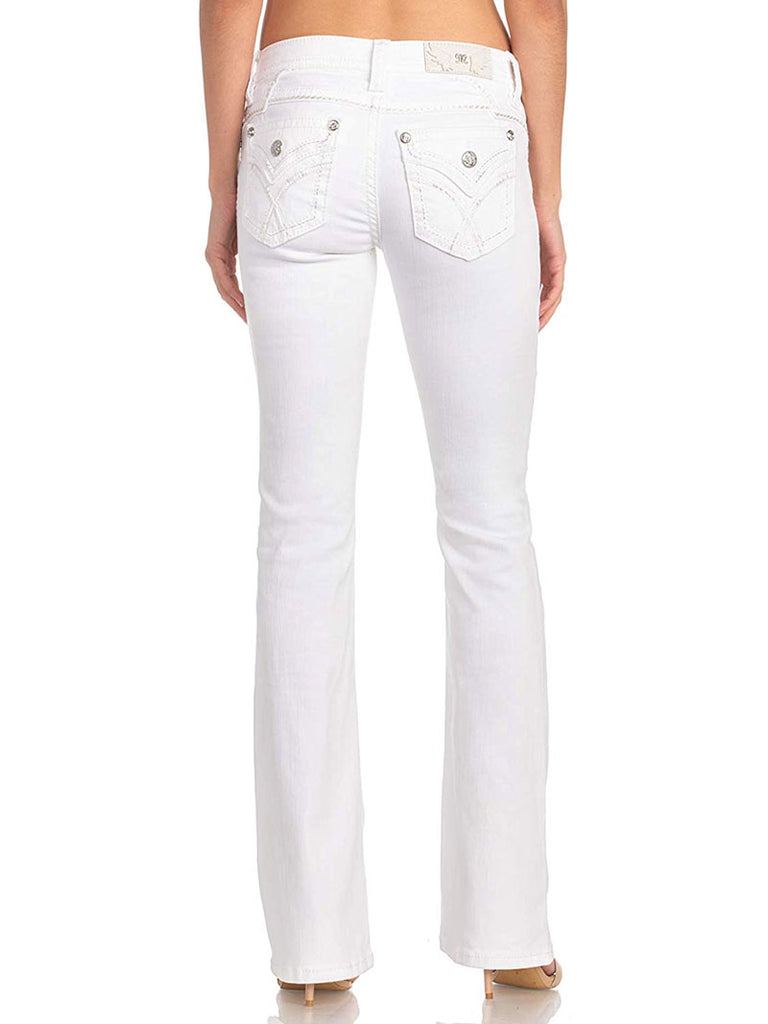 embellished white jeans