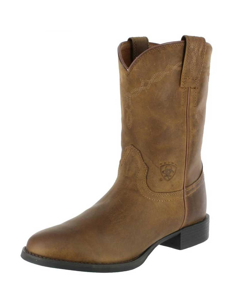 Are the Ariat Heritage Roper Boots in Distressed Leather Nubuck?