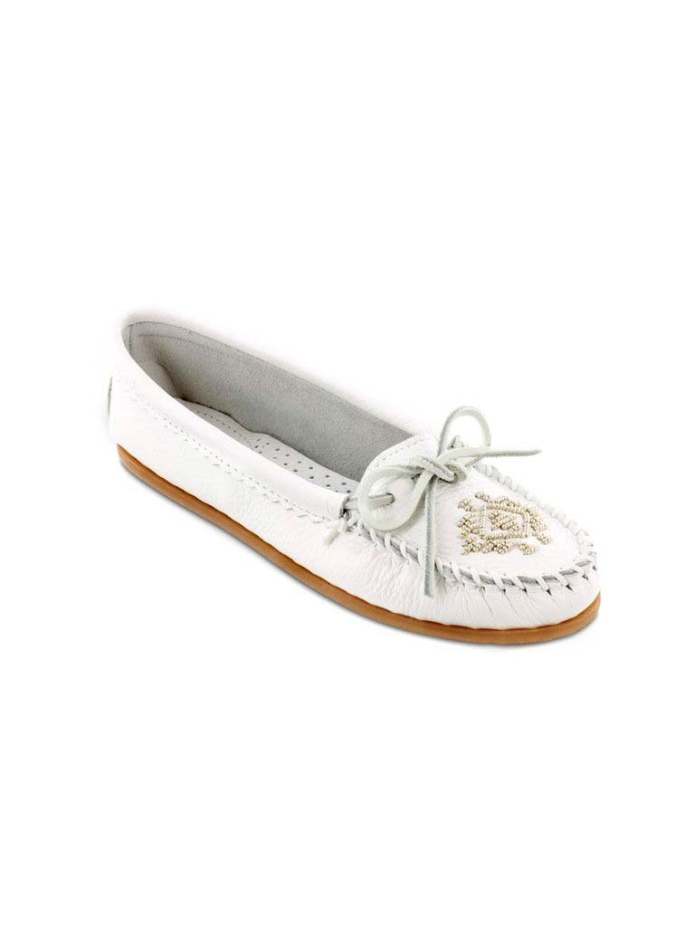 white moccasins