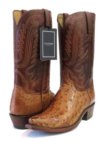 lucchese mens ostrich boots