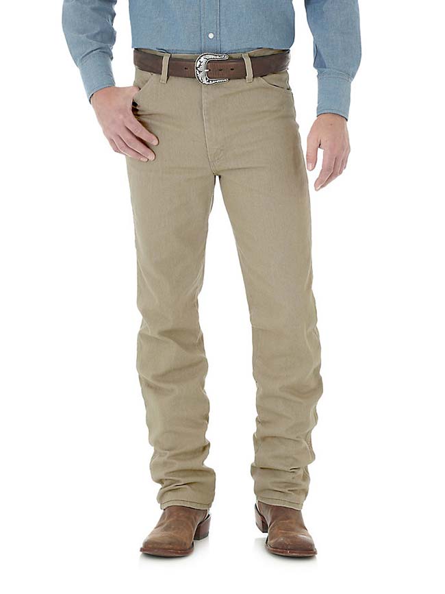 Wrangler 0936TAN Mens Cowboy Cut Slim Fit Jeans Prewashed Tan – .  Western® Wear