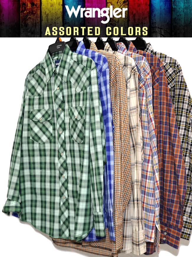 wrangler western wear shirts