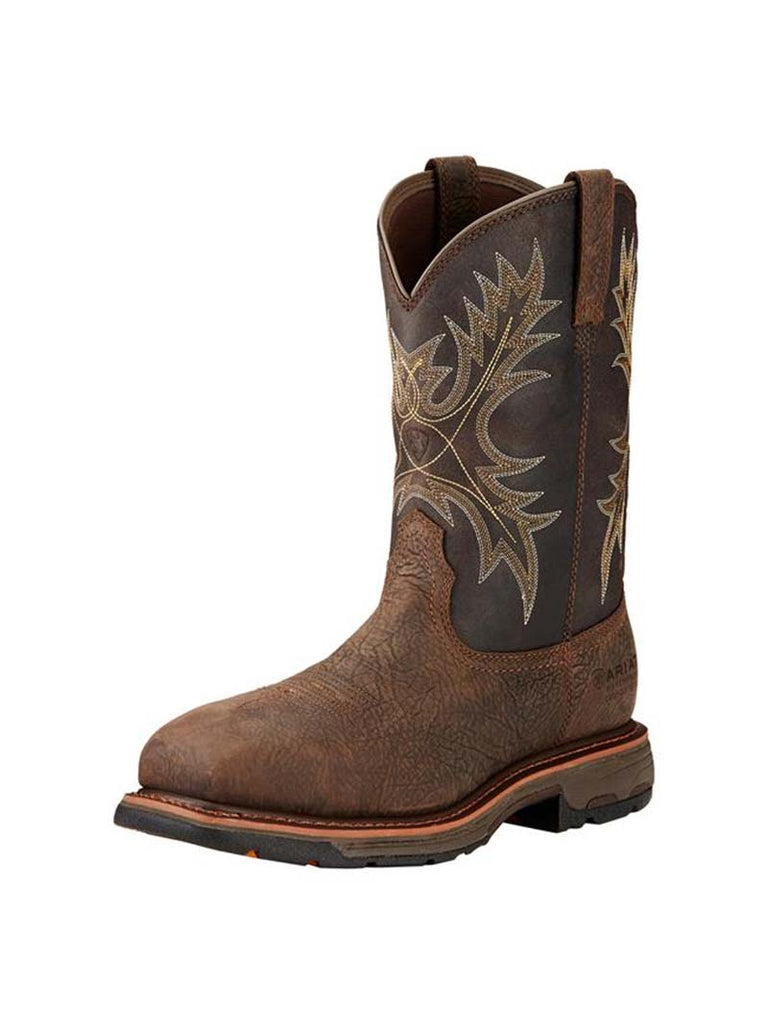 ariat men's workhog square toe work boots