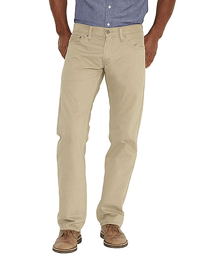 Levi's 005140407 Mens Straight Fit Jeans Soft Washed Twill Chinchilla –  . Western® Wear