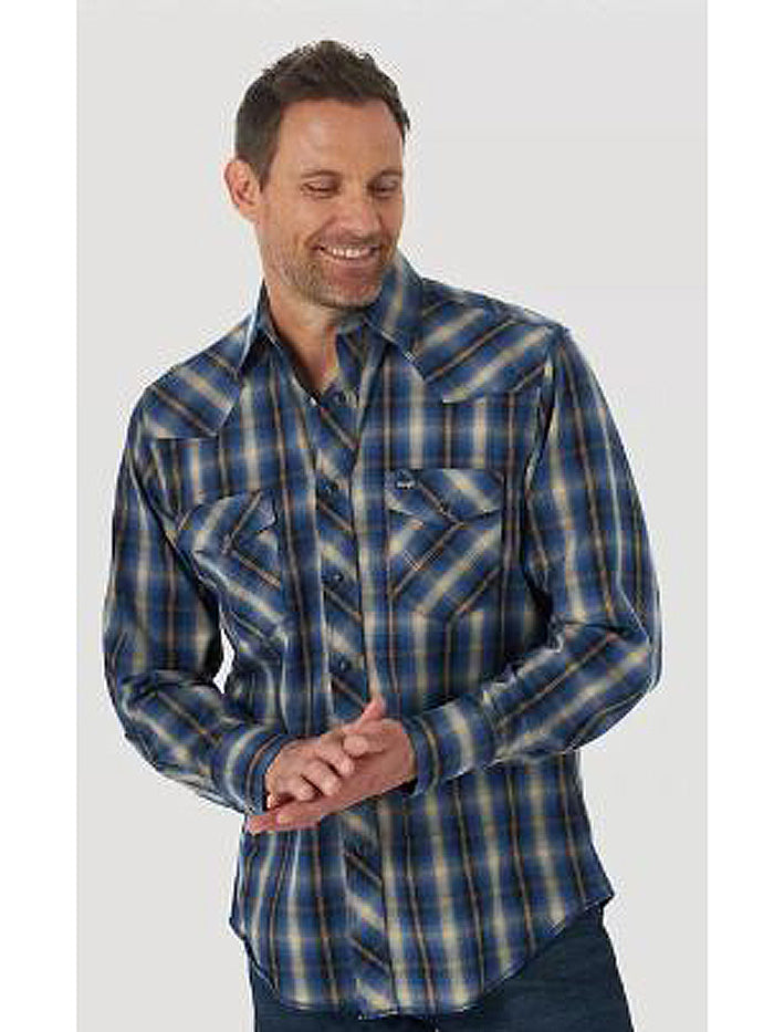 Wrangler MACW20B Mens Premium Performance Comfort Long Sleeve Work Shi –  . Western® Wear