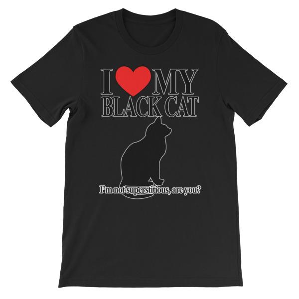 I Love My Black Cat T-shirt – Awkward T-Shirts