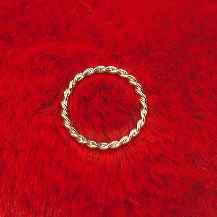 14K SOLID GOLD 2MM TWIST BAND