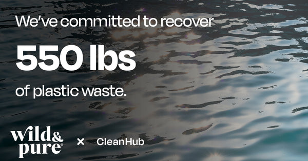 Wild & Pure committed to recover 550lbs of plastic waste this year