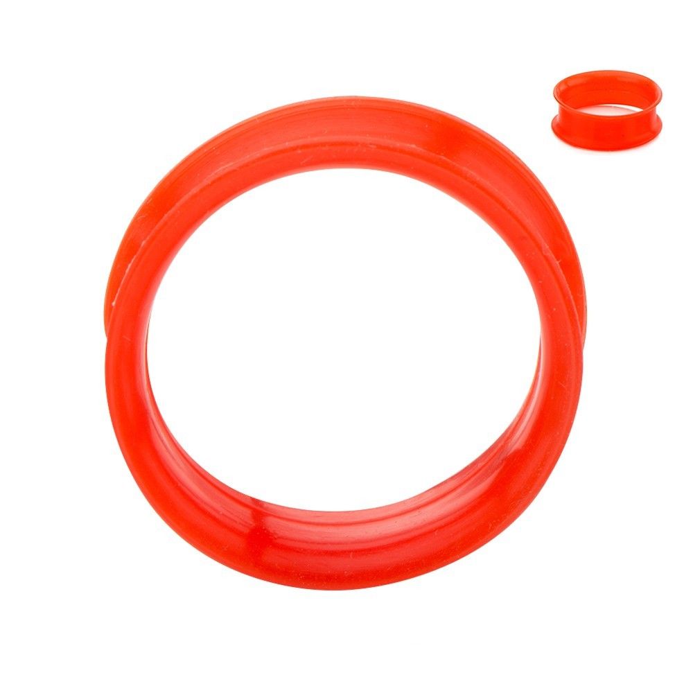 Super Thin Silicone Double Flared Tunnels - Sold in Pairs - 6 Colors Available