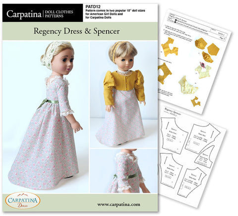 Promenade Pagoda Dress - Multi-Sized Pattern PDF or Print – CARPATINA DOLLS