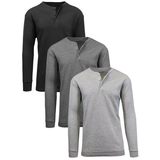 Men's Long Sleeve Thermal Shirts (3-Pack) – GalaxybyHarvic