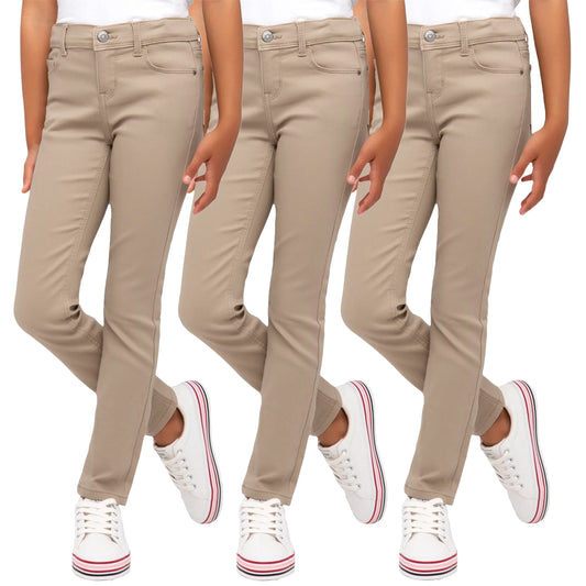 Girl's Super Stretch Skinny 5-Pocket Uniform Soft Chino Pant