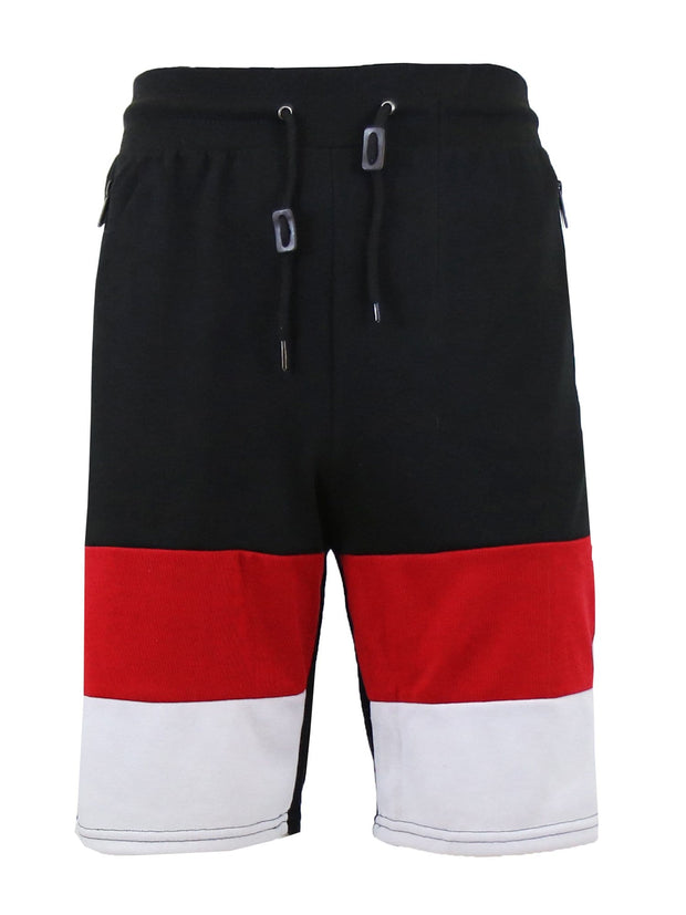 mens red sweat shorts