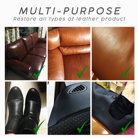 various results of leather repair kit