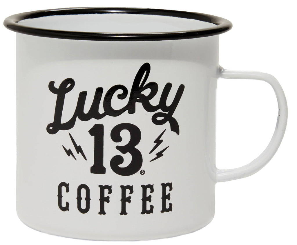 LUCKY 13 COFFEE MUG - SHOCKER LOGO 24 oz Black – L13 Coffee