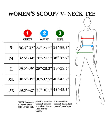 Women's Size Charts – Lucky13apparel