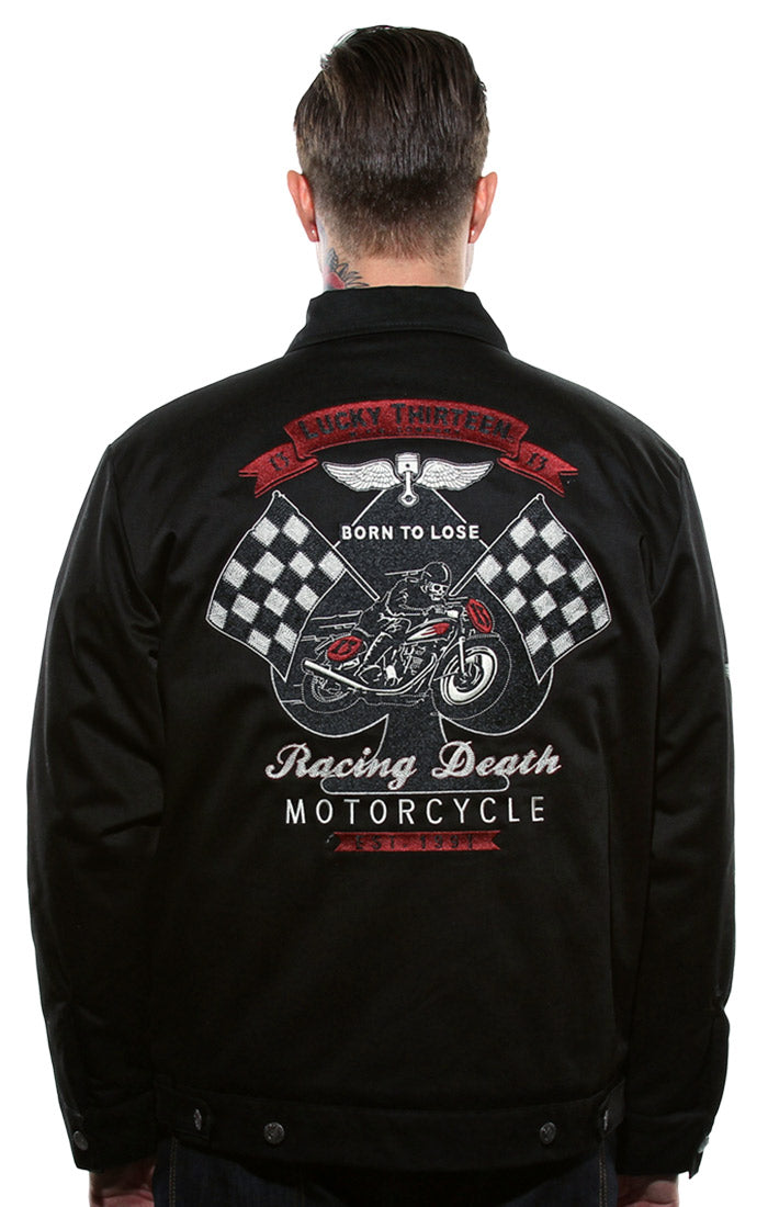 Racing Death Men’s Lined Jacket by Lucky 13 - NOW WITH LONGER SLEEVES ...