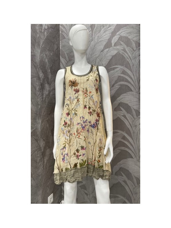 Linen Meadow Print Dress