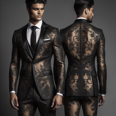 Lace suits for men, Angelino