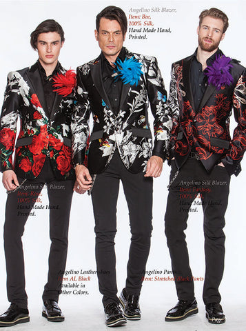 Floral blazers with in different flower designs, Angelino