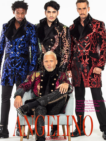 long sequin coats, Angelino