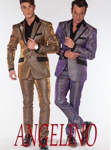 Glitter suit for men, Angelino