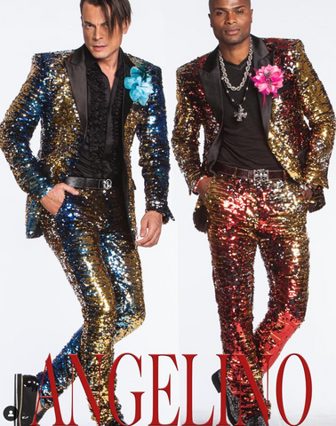 unique men's suits, sequin