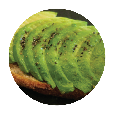 avocado on toast or crackers