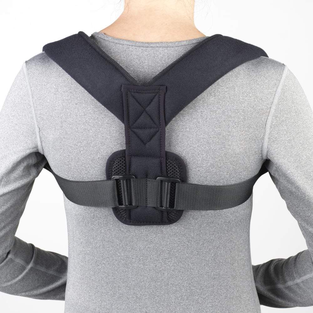 Clavicle Brace (Velcro Foam Padding) Grey