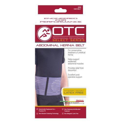 OTC Lightweight Single Hernia Support, Left Side, White, Small