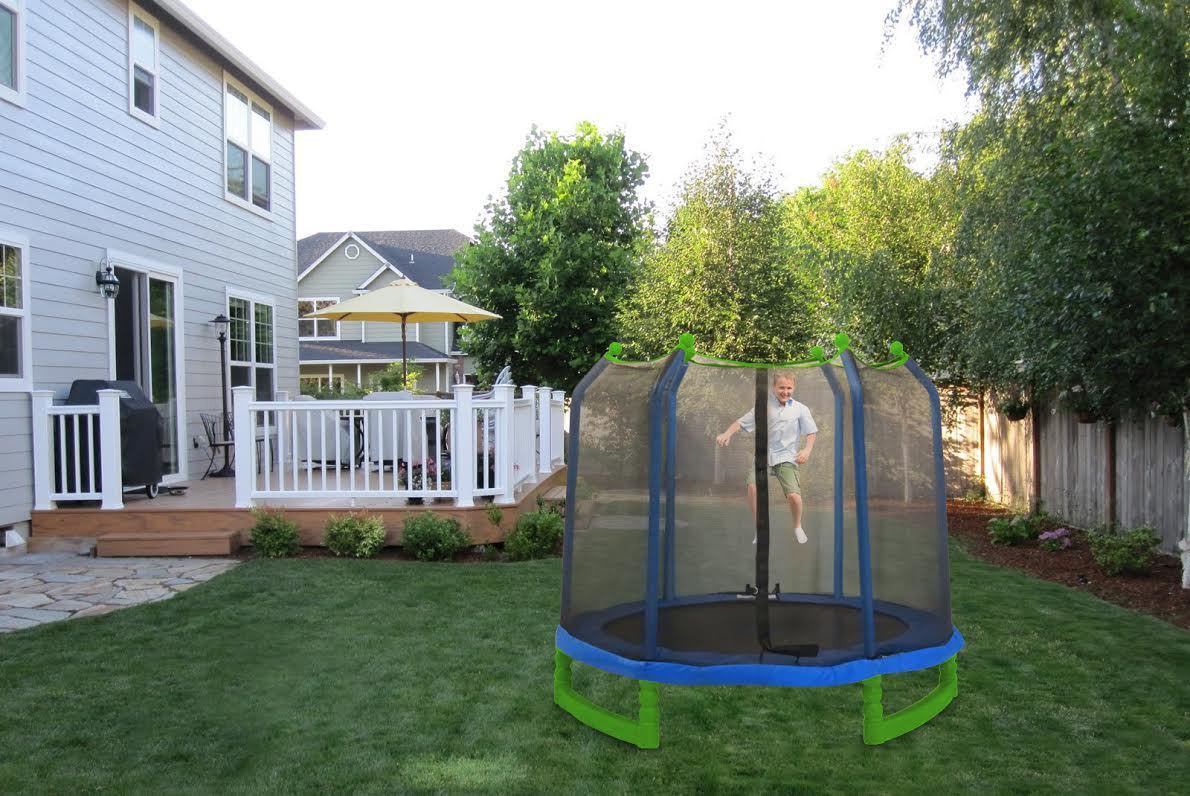 Upper Bounce 7 Indoor Outdoor Classic Trampoline Enclosure Set Buy Now Just Trampolines