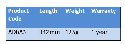 ADBA3 Bottom Wiper Mobility Aid Specifications