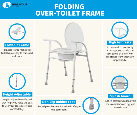 over toilet frame