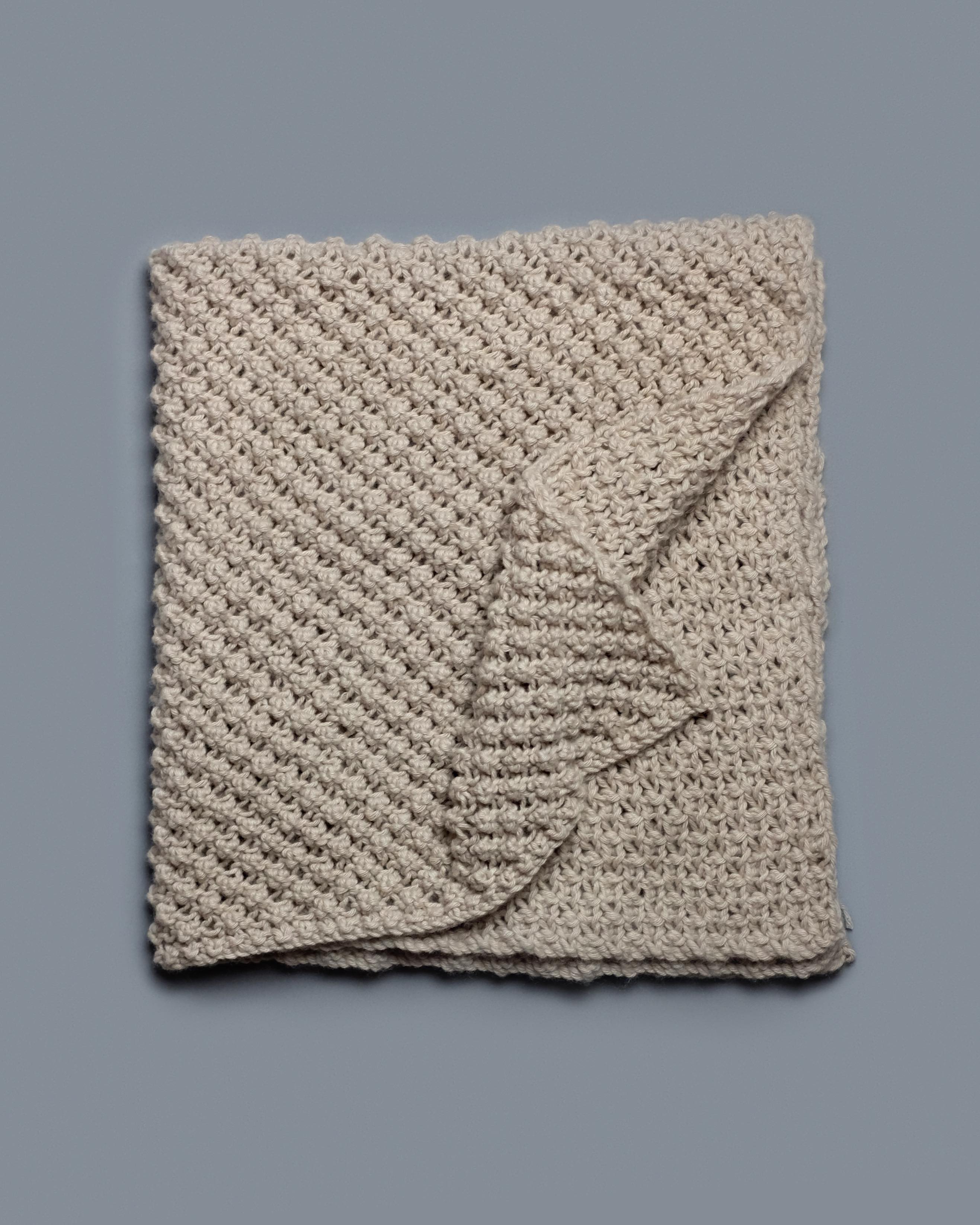 Cashmere Bramble Stitch Blanket