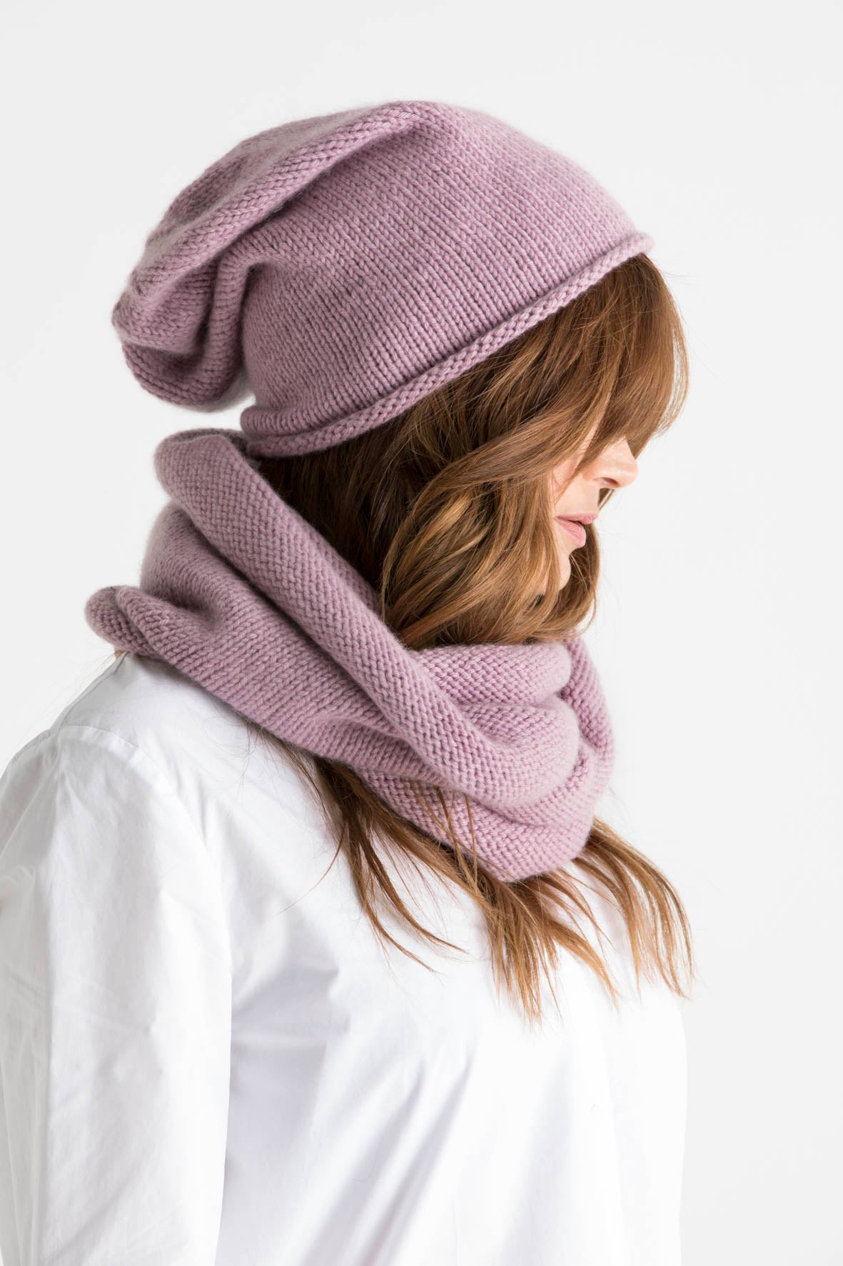 Cashmere Slouchy Hate and Cowl set