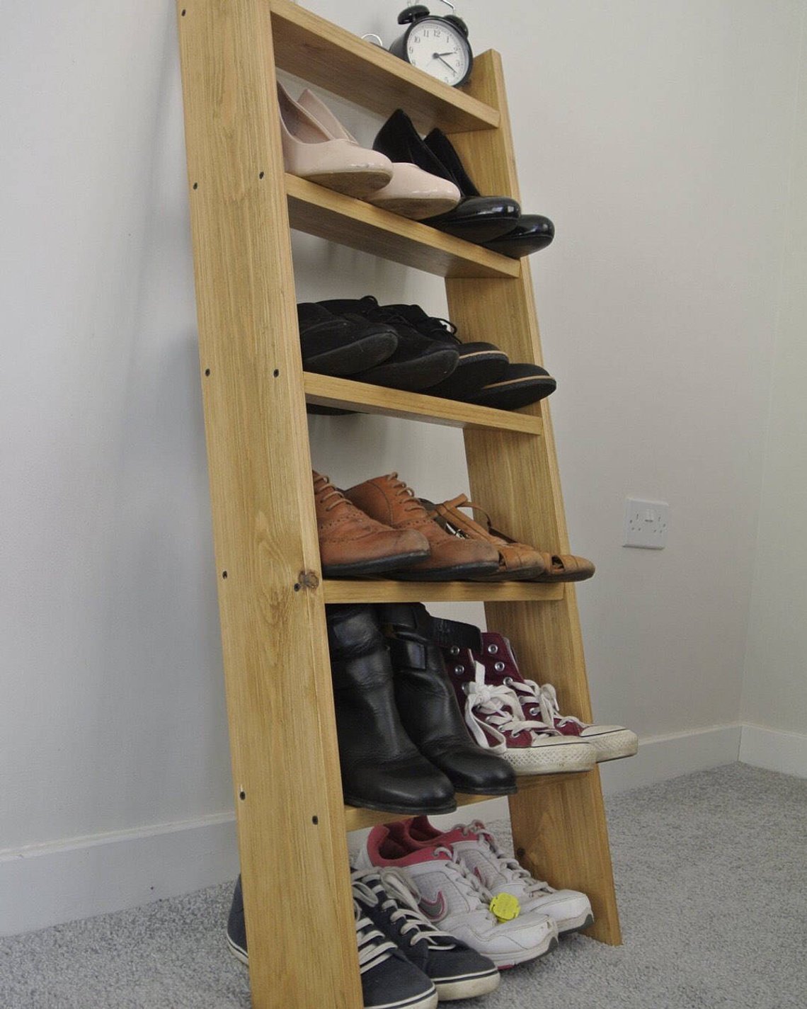 ladder shoe shelf