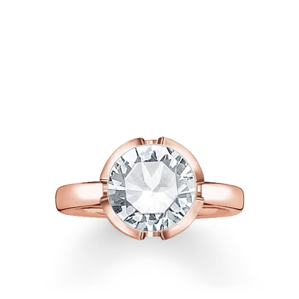 Solitaire Ring "Signature Line White Large"