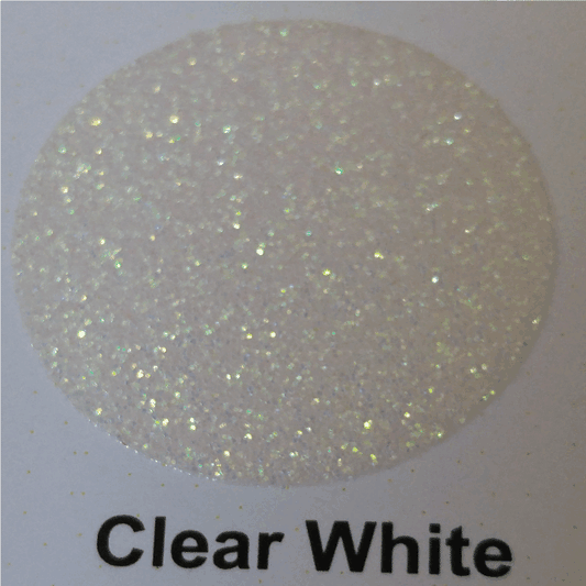 Ultra Glitterflex White Glitter Iron On Vinyl 30x50cm 12x14